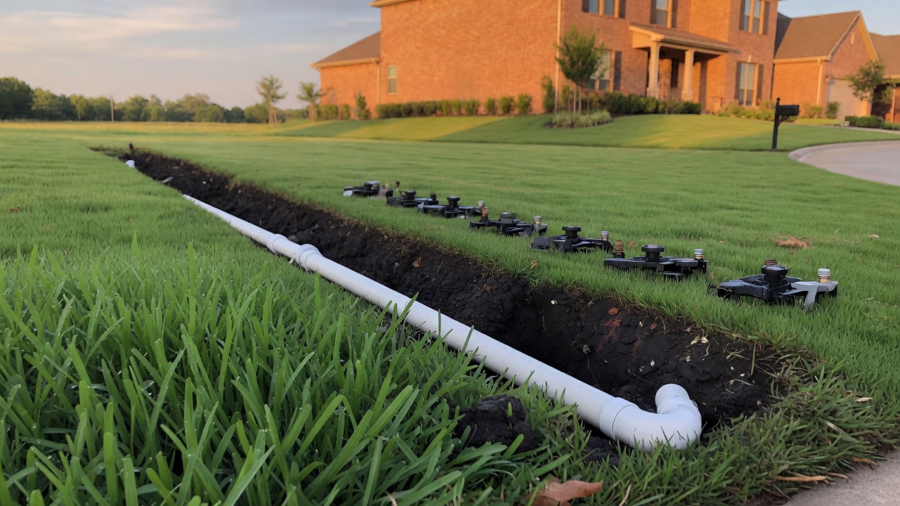 Sprinkler System Installation — Fulshear job
